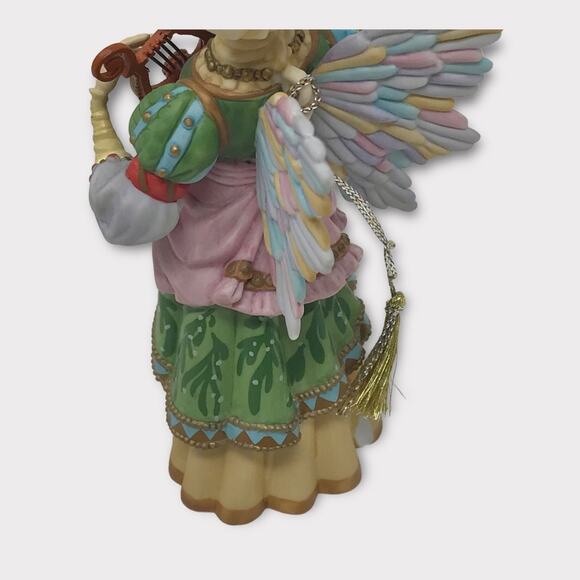 Greenwich Workshop Gift of Music Angel Porcelain Christmas Ornament  with Box - Picture 7 of 10